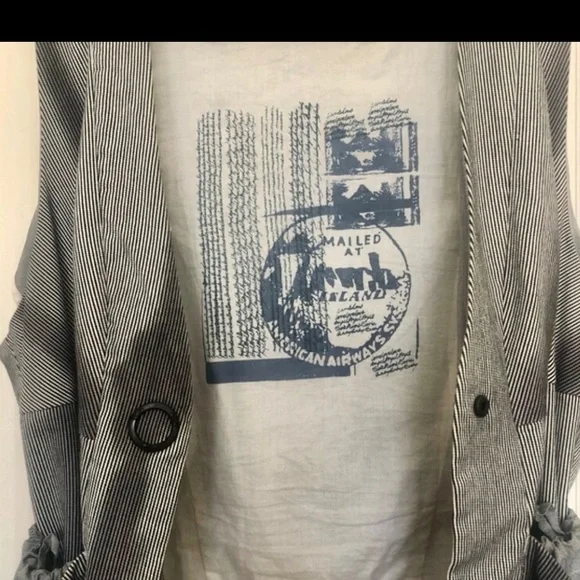 L.A.M.B. Pin Stripe Vest (RARE)-G/L-NWOT - Picture 7 of 16